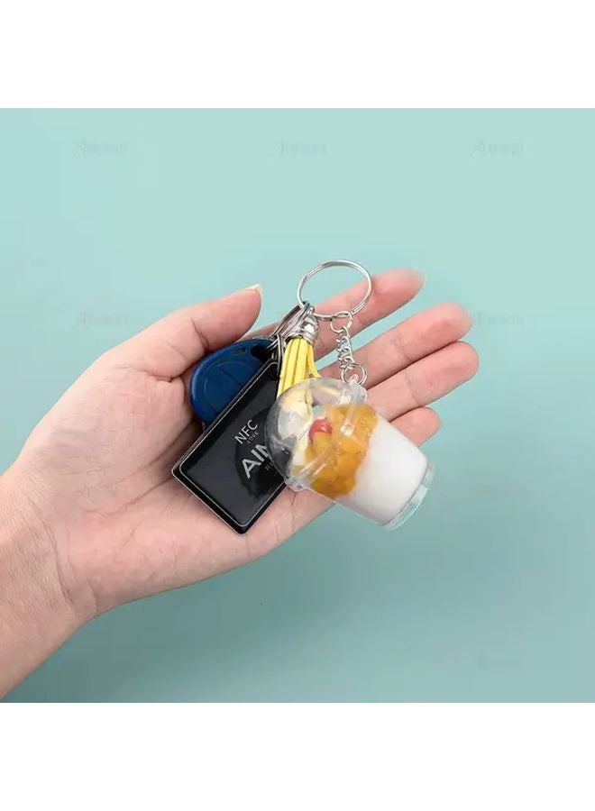 50pcs Clear Plastic Mini Cups With Dome Lids Food Safe Disposable Keychain Cups - Image 3